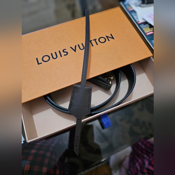 NEW LOUIS VUITTON Damier Ebene Taurillon Jersey strap - Picture 7 of 7